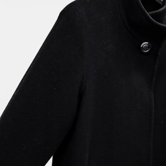 Cinzia Rocca Black Wool Coat - Picture 4 of 11